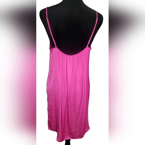 Soma Crinkle SatinLace-Trim Chemise, Womens Small - Picture 4 of 7